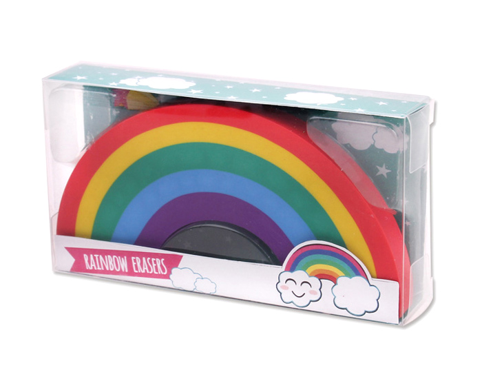 Licheng EB410 большие резинки, пользовательские красочные Радуга дизайн ластик подарочные наборы