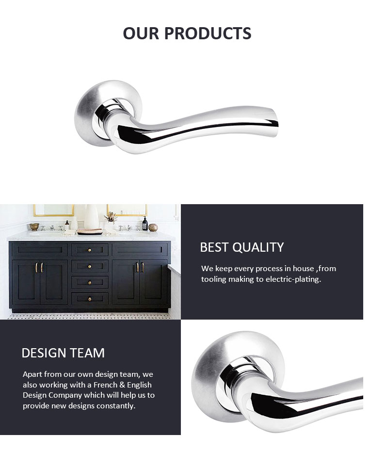 Customized wholesale aluminium and glass patio door handle set