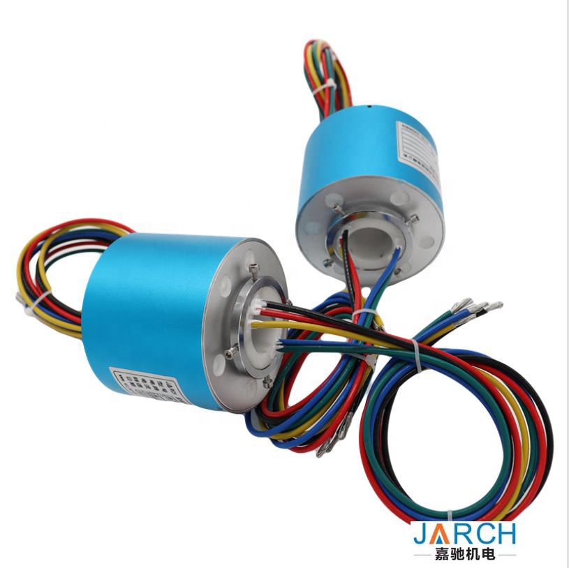 IN STOCK Through Hole Slip Ring 50mm bore 50 Signals 2A high speed type rotating electric slip rings