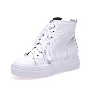 high neck shoes white