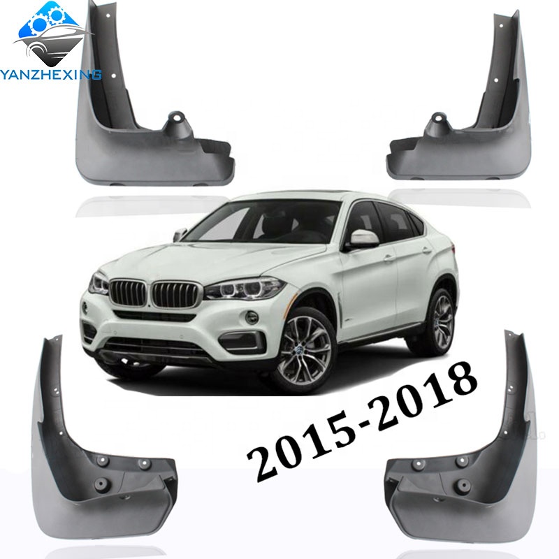 A-Premium Splash Guard Mud Flaps For BMW X6 2015-2018 F16 Series Front and Rear 4-PC Set
