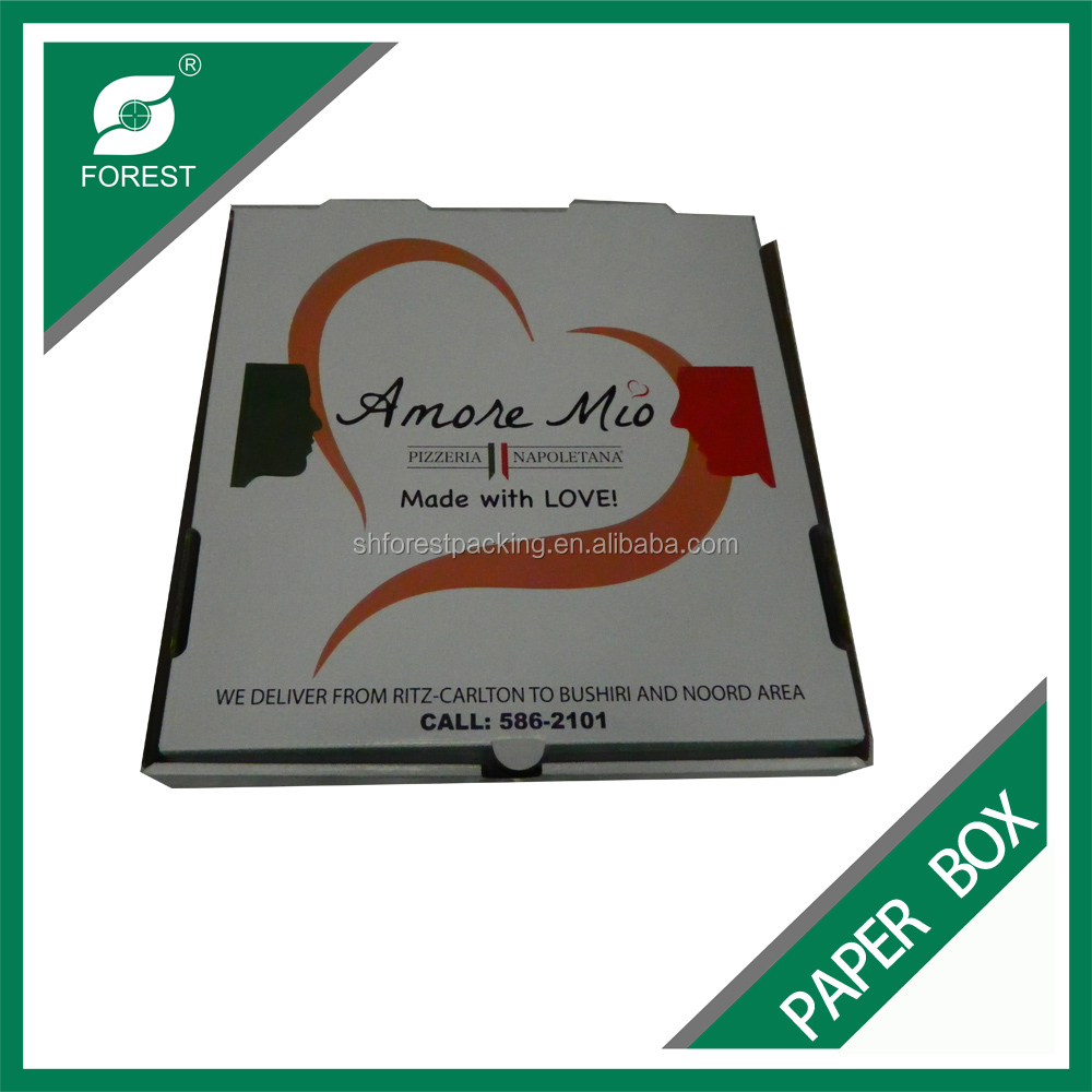 ФАБРИКА БЕСПЛАТНЫЙ ГОФРИРОВАННОГО PIZZA BOX С ЛОГОТИПОМ