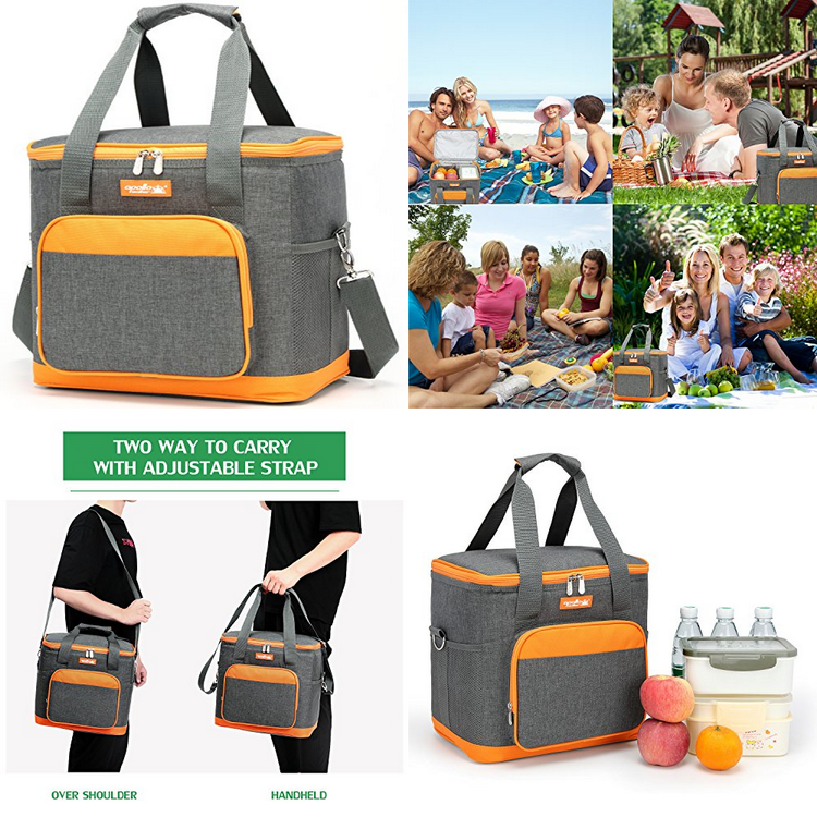 Grande Capacit&eacute; Bo&icirc;te &Agrave; Lunch Sac Isotherme Pique-Nique Doux Refroidisseur Fourre-Tout Pour Hommes Femmes
