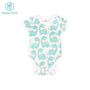 Happyflute New Design Organic Cotton Baby Summer Clothes Romper Reusable Cute Romper