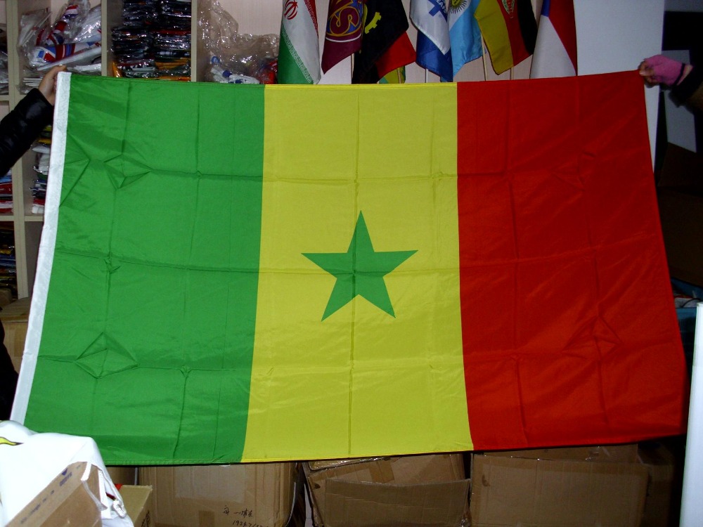 聚酯国家红旗黄色绿色