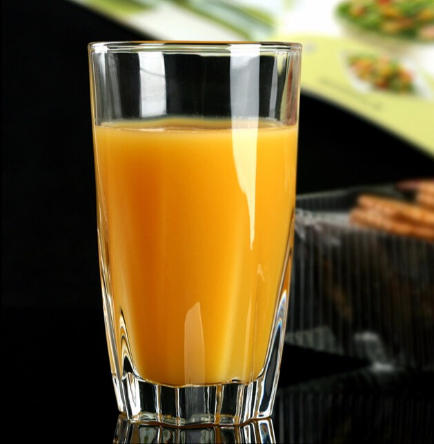 Round Milk Juice Glass Cup For Drink Water Drinking Glass Food Grade Material Transparent Whiskey Cup