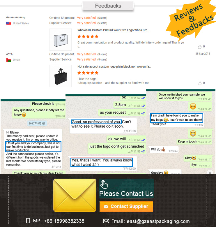 Biodegradable fashion hoodie packaging shopping paper bag with handle