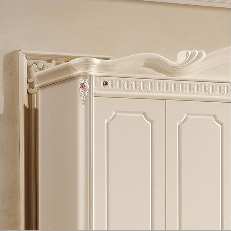 four door wardrobe antique European whole wardrobe French bedroom furniture wardrobe pfy10017