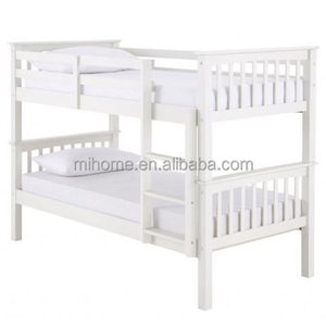 cheap white wooden bunk beds