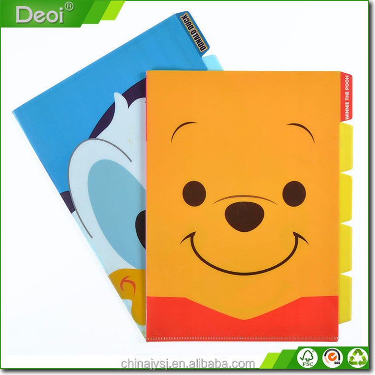 Изготовленная на заказ пластиковая папка формата а4 для школьных листов