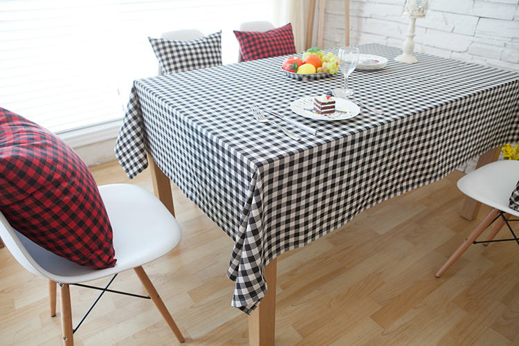 Modern table cloth design office meeting room polyester print square table cloth