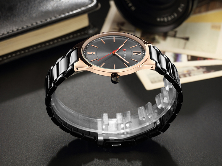 CURREN — montre à Quartz en cuir pour hommes, marque de luxe, en mode, décontractée, Sport, bracelet, horloge, 8280
