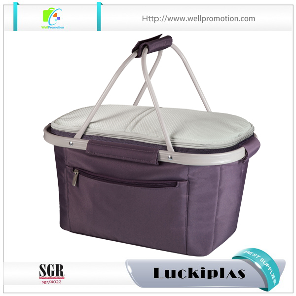حقيبة حمل قابلة للطي سلة النزهة حقيبة تبريد سلة معزولة شعبية