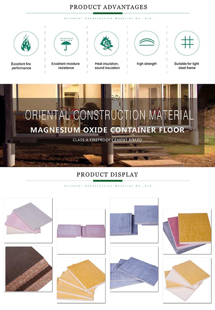 15mm 16mm 18mm 20mm Superior strength mgo board flooring For the Southeast Asian market