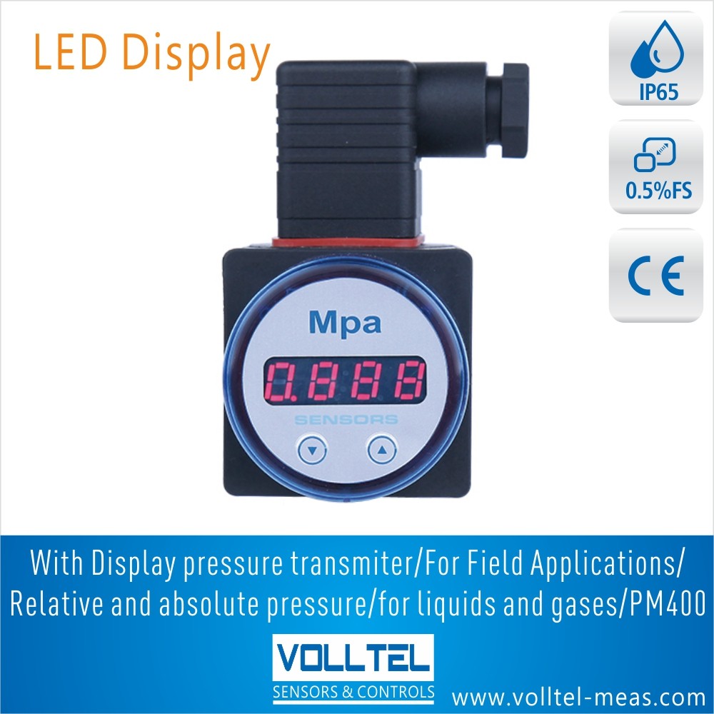 PM400 LCD LED Display pressure transmitter