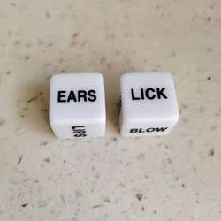 19mm OEM Words Couple Game Acrylic Family Funny Game Dice