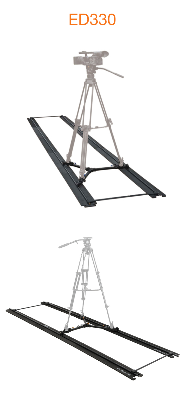 EIMAGE ED330 Aluminum Camera Slider Track Dolly - 5m Length, 50kg