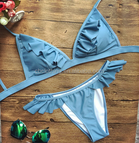 Hot Sale High quality Sexy Sold Ruffled Bikini