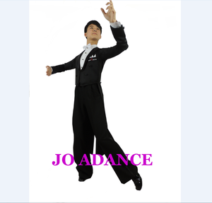 Men's International Standard Dance Tail Suit Competition Perfromance Ballroom Apperal Gentleman Tuxedo