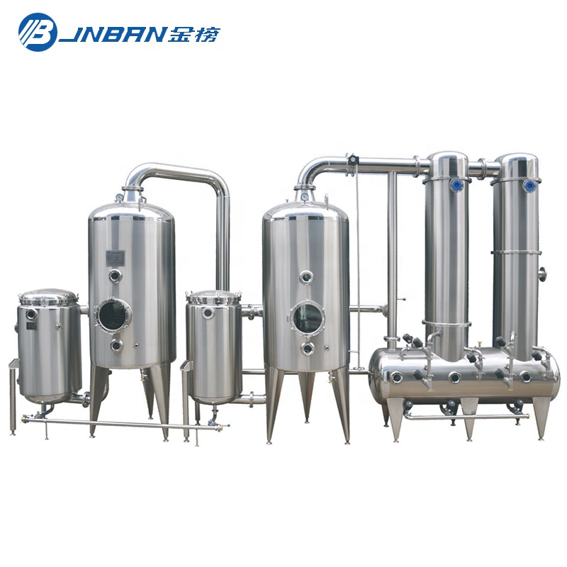 Высокоэффективный SUS304/316 Горячая продажа травы и напитков Фармацевтическое Оборудование Тройной эффект вакуумный концентратор для травы