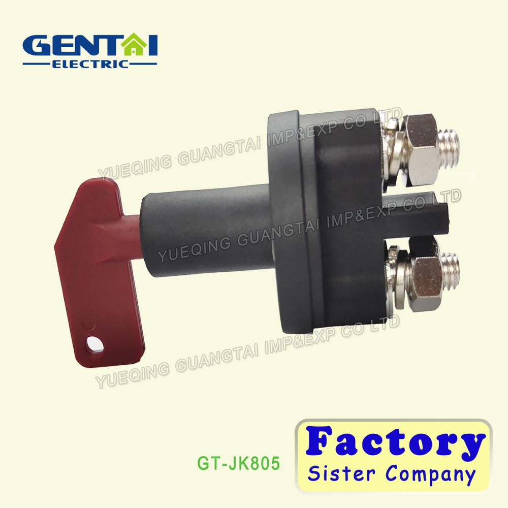 Keyed Master Battery Disconnect Switch 2 post SPST w//ON-OFF Plate kill cut b