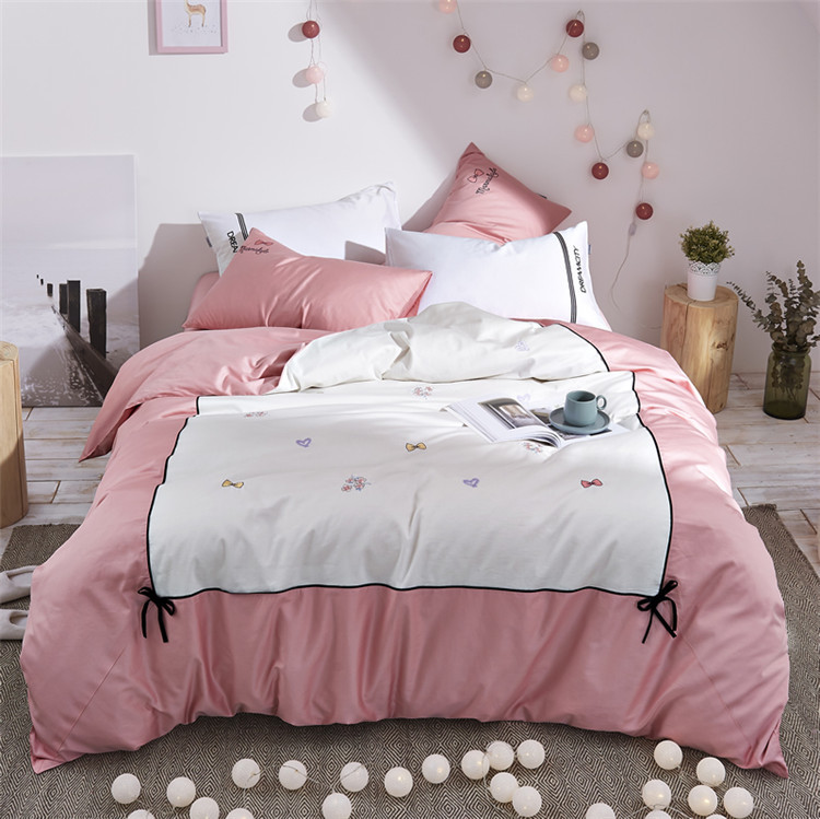 Teen child Embroidery Cartoon, 100% Cotton Transportation England Duvet Set, Kids Bedding Sets Twin Size 3Pcs for boy and girl