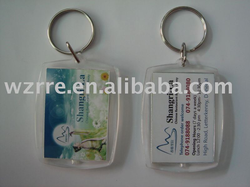 Акриловый брелок/пластиковое кольцо для ключей/бирка ключа
