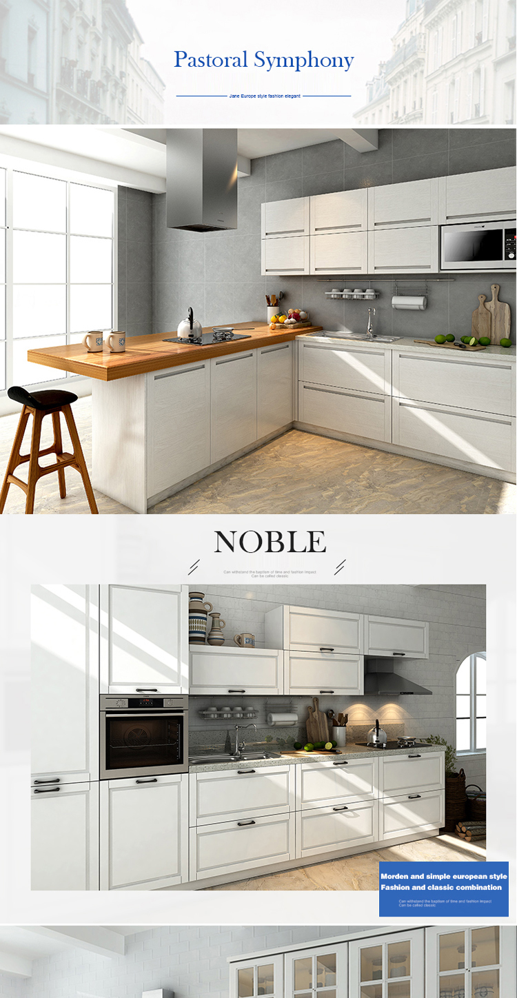 North American standard L shaped modular kitchen design