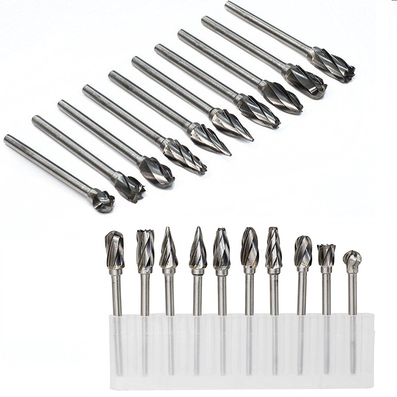 INDUSTRIAL QUALITY 6MM SHANK CARBIDE BURR 7//32/" DOUBLE CUT SA-14 ROTARY TOOLS