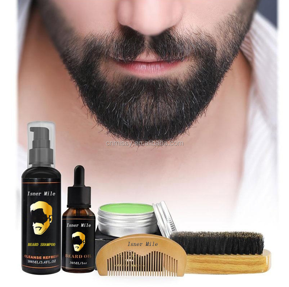 [MISSY]OEM/ODM Private Label 100% Natural Beard Grooming Kit Beard Growth Gift Sets for Men/Dad/Husband