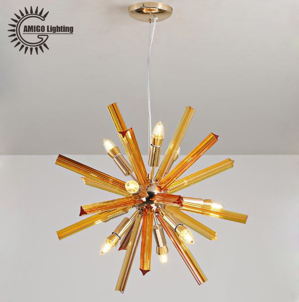 popular modern decorative handmade smoked glass pendant light  for living room