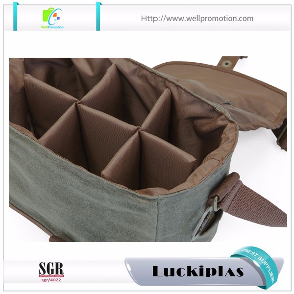 الثقيلة البيرة قماش برودة الحلوى ، خمر قماش 6 زجاجة حمل حقيبة النبيذ