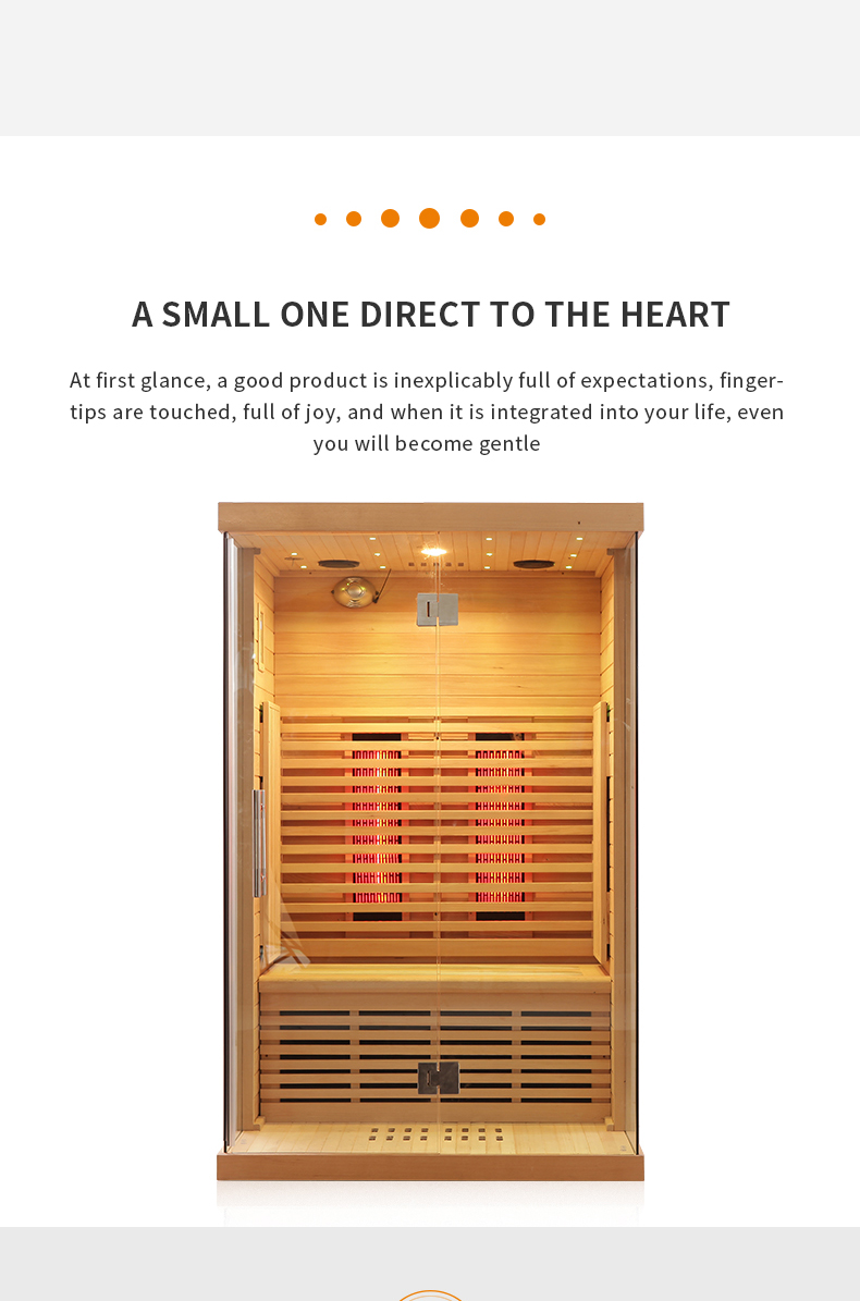 2 person full spectrum infrared sauna room