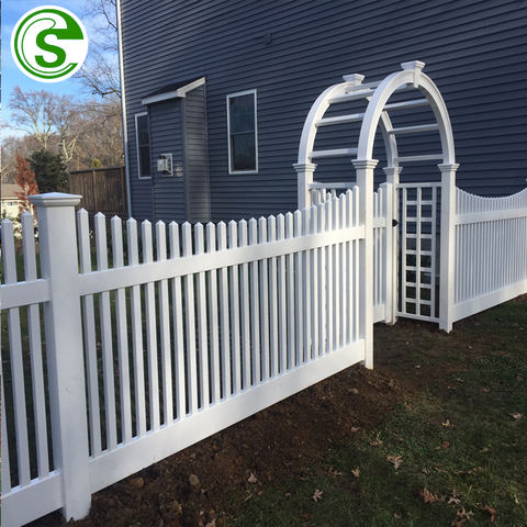 pvc picket fence, pvc picket fence direct from guangzhou sheng