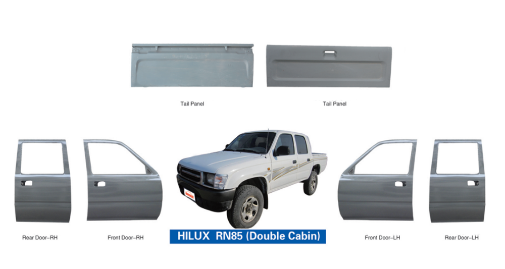 Para Toyota Hilux Revo 2015 2016 2017 2018 2019 2020 2021 Manija De Puerta Trasera Cromada Manija De Puerta Trasera Manija De Maletero - AliExprs