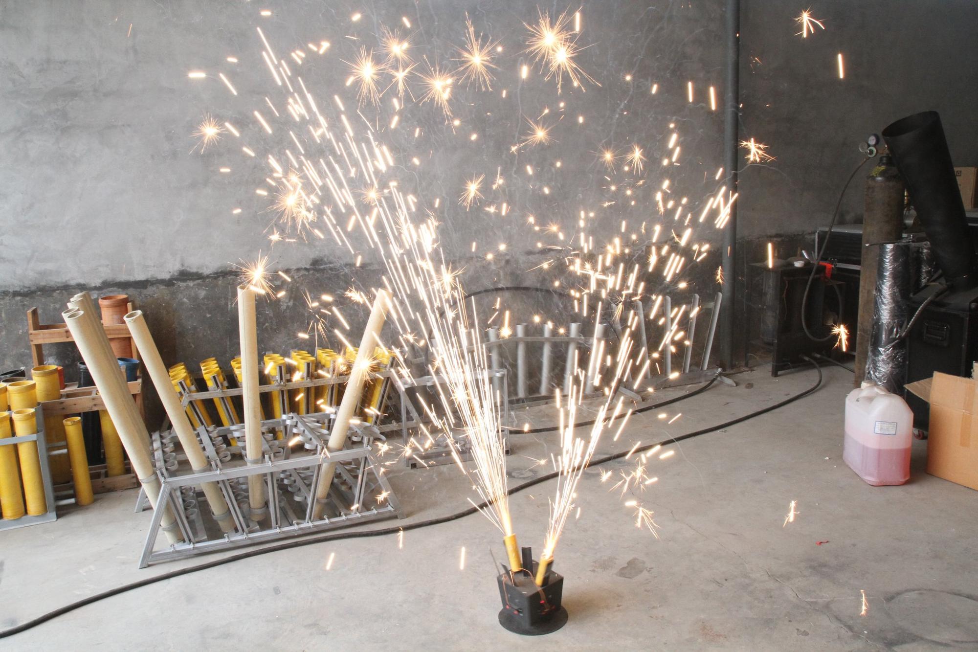 室内烟火无线遥控ce证书派对婚礼冷焦火浏阳烟花烧成系统