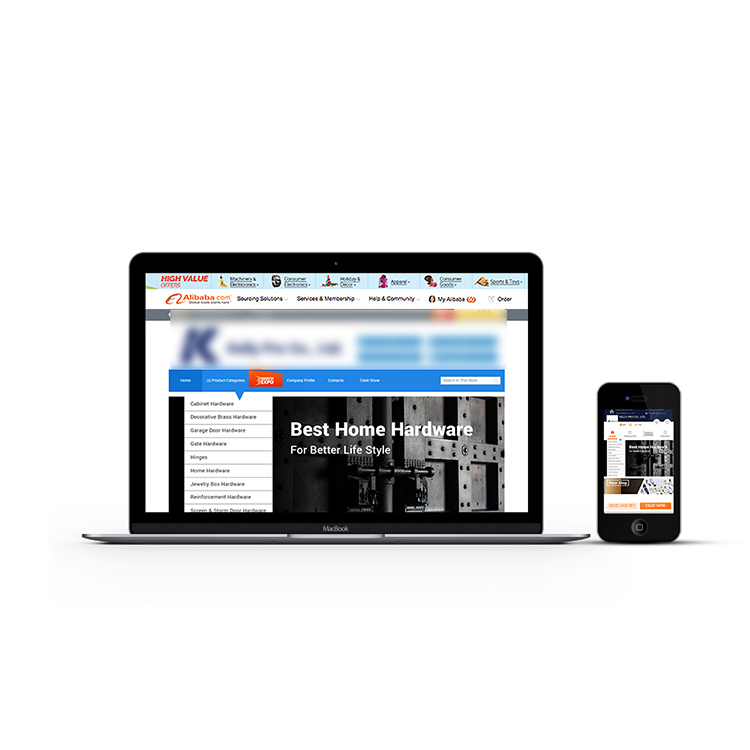 Alibaba b2b Mini Site Page Design