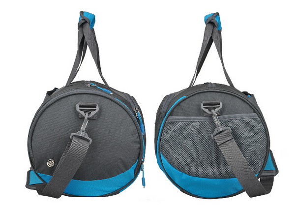 Borsa da palestra borsone da calcio a forma di barile da esterno con scomparto per scarpe