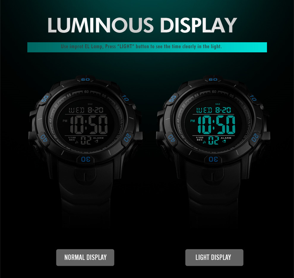 new arrivals SKMEI 1475 dual time outdoor sports digital watches men wrist
