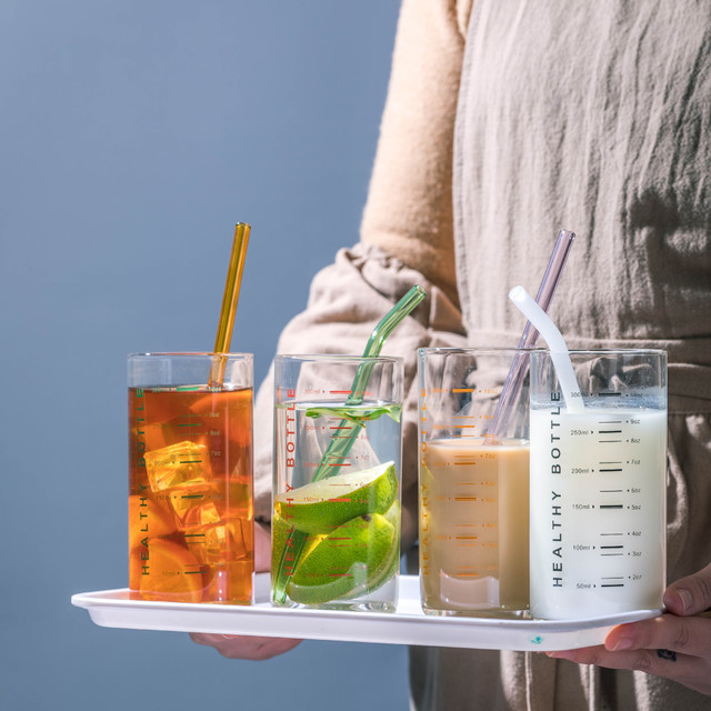 Buy High Borosilicate Heat Resistant Laboratory Measuring Drinking Glass Cup With Handle