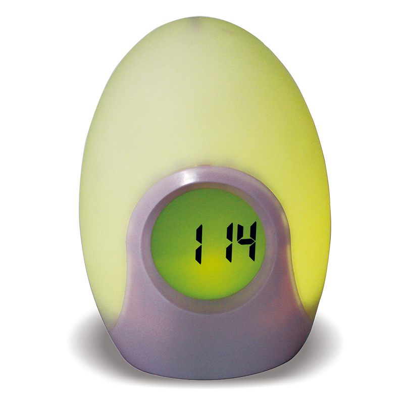 Забавный детский Динозавр яйцо стол RGB светодиодный ночник будильник