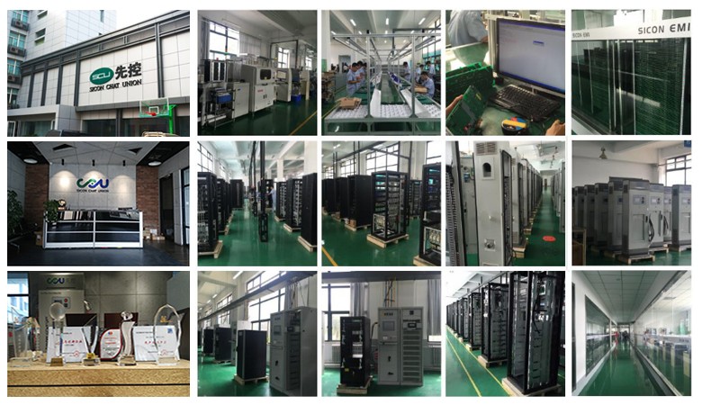 Online UPS Three Phase Lead Acid Battery 120 30KVA The Tower PWM Technology Online 30kva UPS for Building Networking SICON EMI