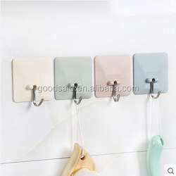 Modern kitchen magic wall hook self adhesive no mark stick plastic reusable hook