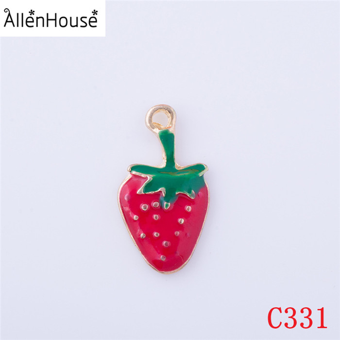 5X Lovely Enamel Fruit Banana With Peel Charm Pendant 28*21mm For DIY Earrings