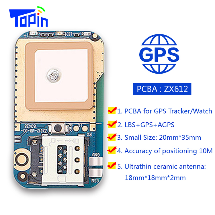Universal Small GPS Tracking Device ZX612 with Geo-Fence SOS