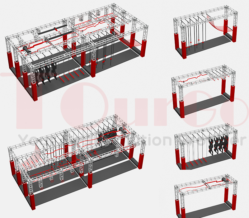 Outdoor American Obstacle Course Ninja Warrior Equipment for Sale