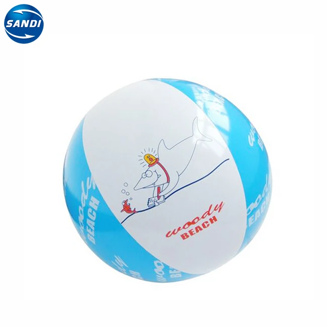 Promotional custom pvc plastic inflatable beach ball with LOGO