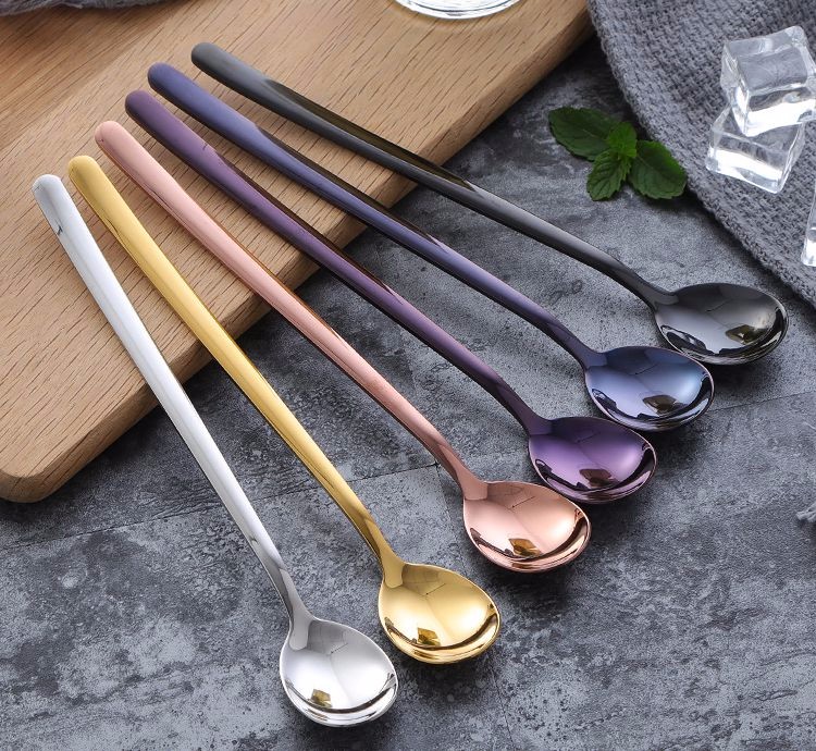彩色茶勺不锈钢勺子冰淇淋勺 - buy tea scoop,scoop,ice cream scoop