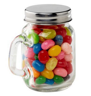 HOT SALE wholesale glass candy jar storage glass jar with metal lid mason jar for food