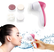 5 in 1 mini face cleaning exfoliator spin brush Beauty Care Massage Electric Facial Cleansing Brush, Skin Care Face Massager